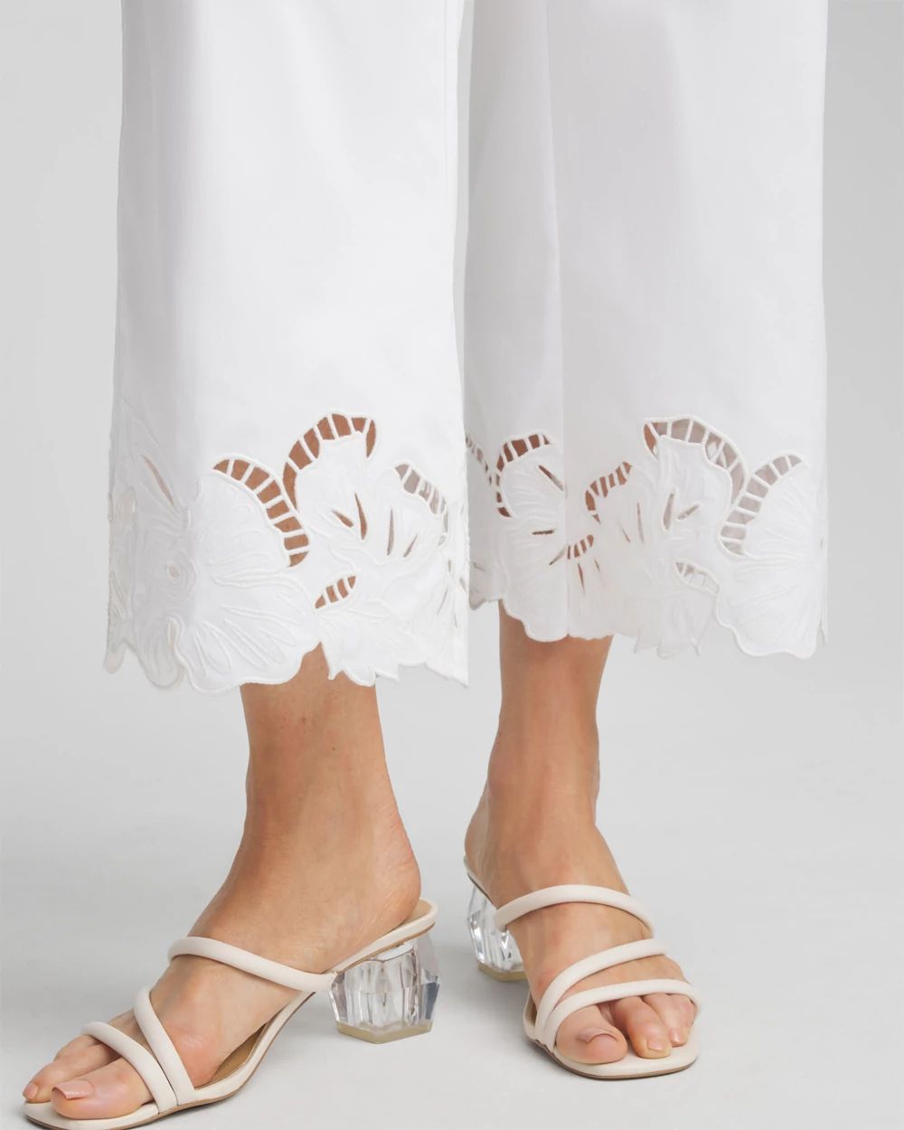 【LECYTO】 Lace Sateen Bermuda Pants ★送料・関税込★ Cotton Hemp Stretch Lantern Pant | EILEEN FISHER